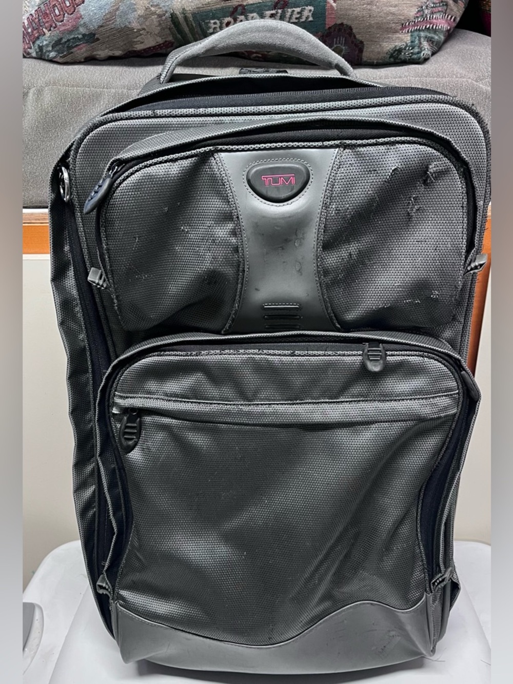 Tumi Grey Suitcase 22x9x14”